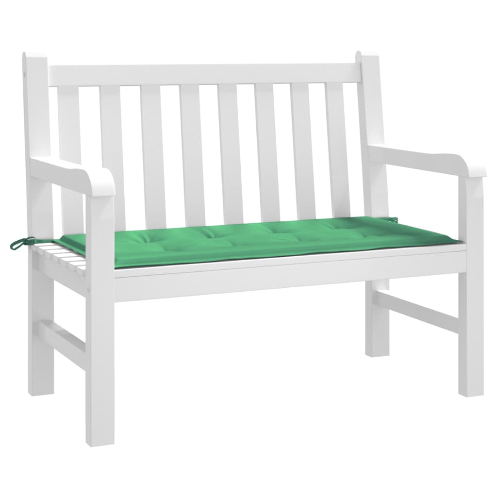 Vidaxl jardin banc coussin 100x50x3 cm oxford tissu vert