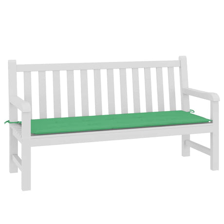 Vidaxl jardin banc coussin 150x50x3 cm oxford tissu vert