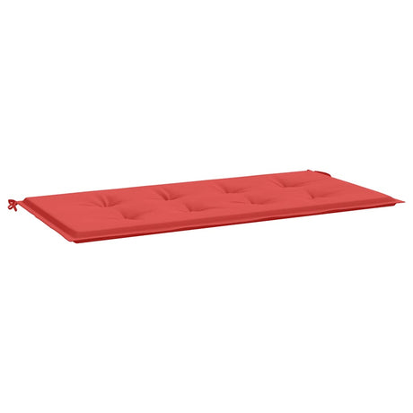Vidaxl jardin banc coussin 120x50x4 cm oxford tissu rouge
