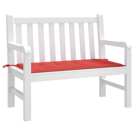 Vidaxl jardin banc coussin 120x50x4 cm oxford tissu rouge