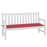 VIDAXL Garden Bench blazina 150x50x3 cm Oxford tkanina rdeča