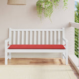 VIDAXL Garden Bench blazina 150x50x3 cm Oxford tkanina rdeča