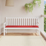 Vidaxl Garden Bench Cushion 180x50x3 cm Oxford stoff rød