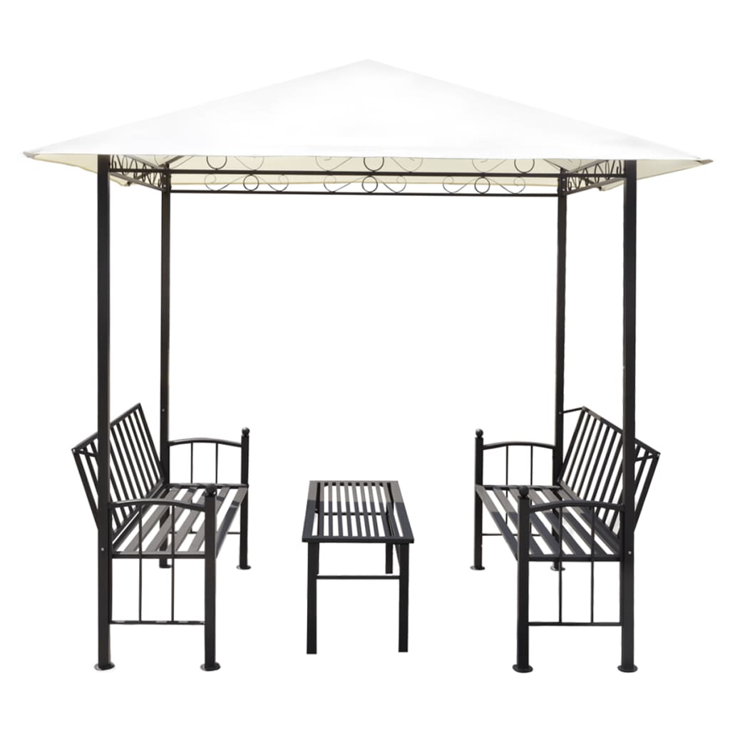 Vidaxl Garden Pavilion med bord og benker 2,5x1,5x2,4 m