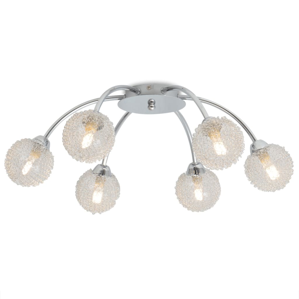 Vidaxl taklampa med 6 LED -lampor G9 240 W