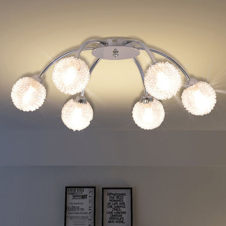 Plafonnier VidaXL avec 6 lampes LED G9 240 W