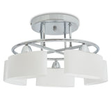 Vidaxl loftlampe med ellips -formede glashætter 5XE14 200W