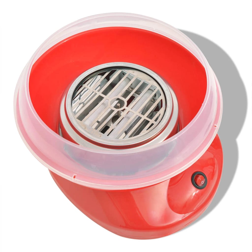 Máquina de algodón de algodón Vidaxl 480 W rojo