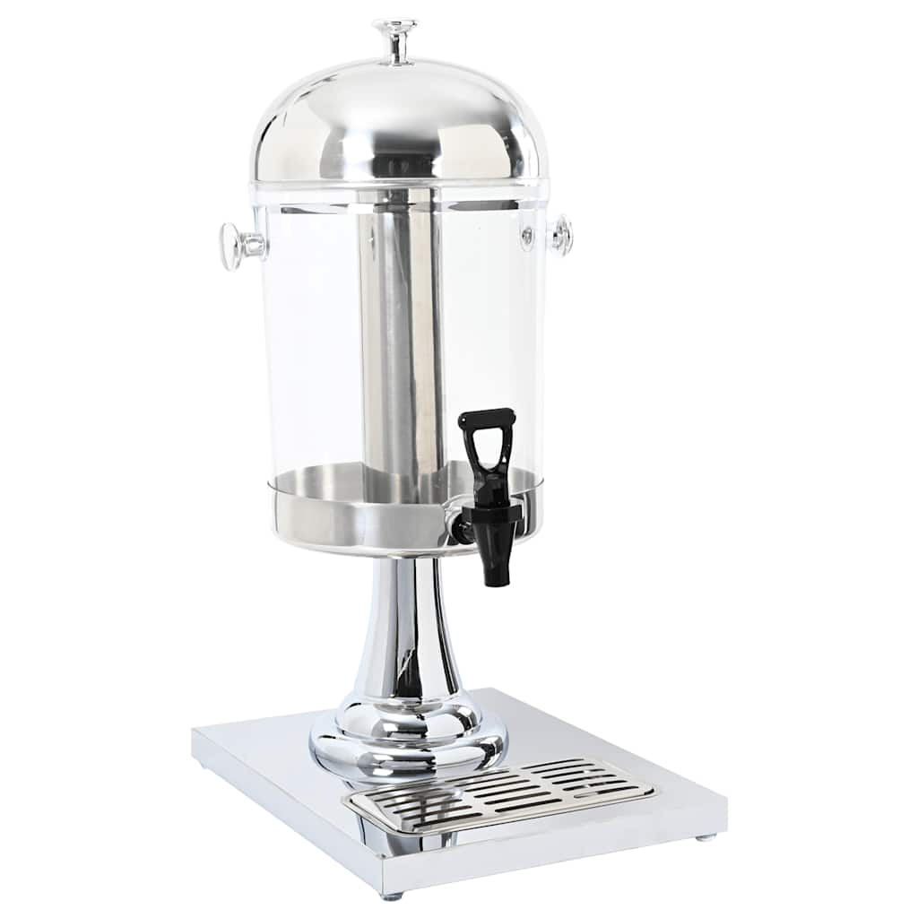 Vidaxl sapdistenser en acier inoxydable 8 L