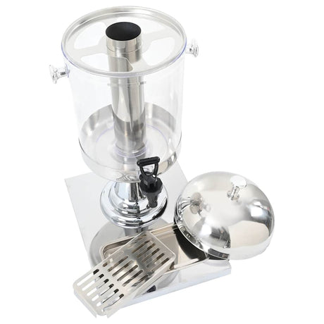 Vidaxl sapdistenser en acier inoxydable 8 L