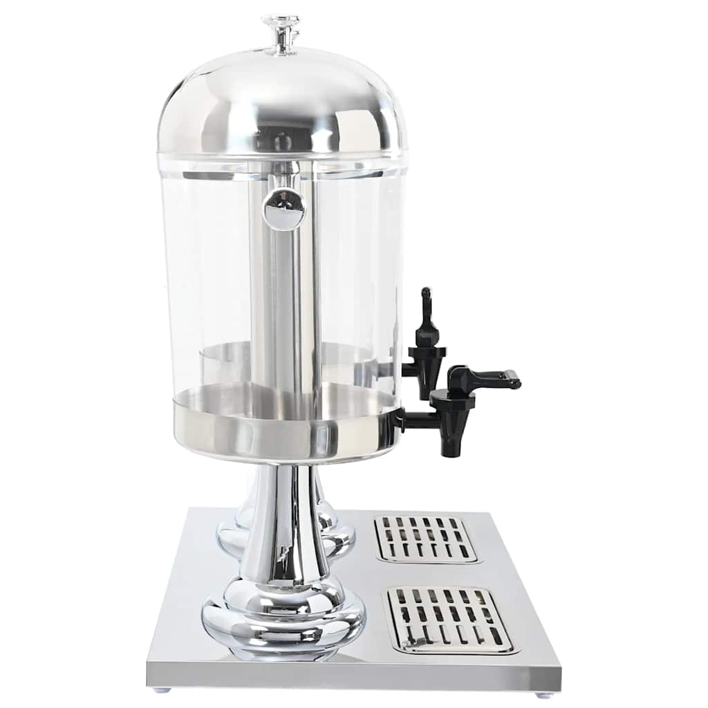Vidaxl double sapdistenser en acier inoxydable 2x8 L