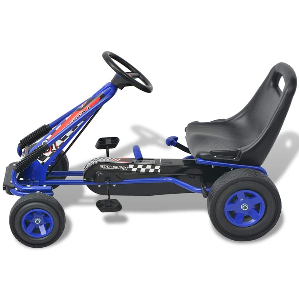 Vidaxl Skelter with pedals and adjustable seat blue