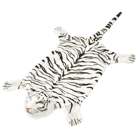 Vidaxl Tiger Floor peluche 144 cm blanc