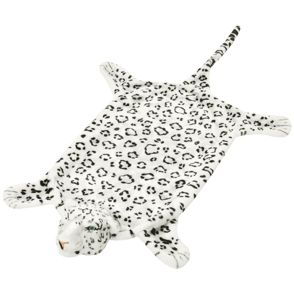 Vidaxl Leopard Flooring Plush 139 cm hvid