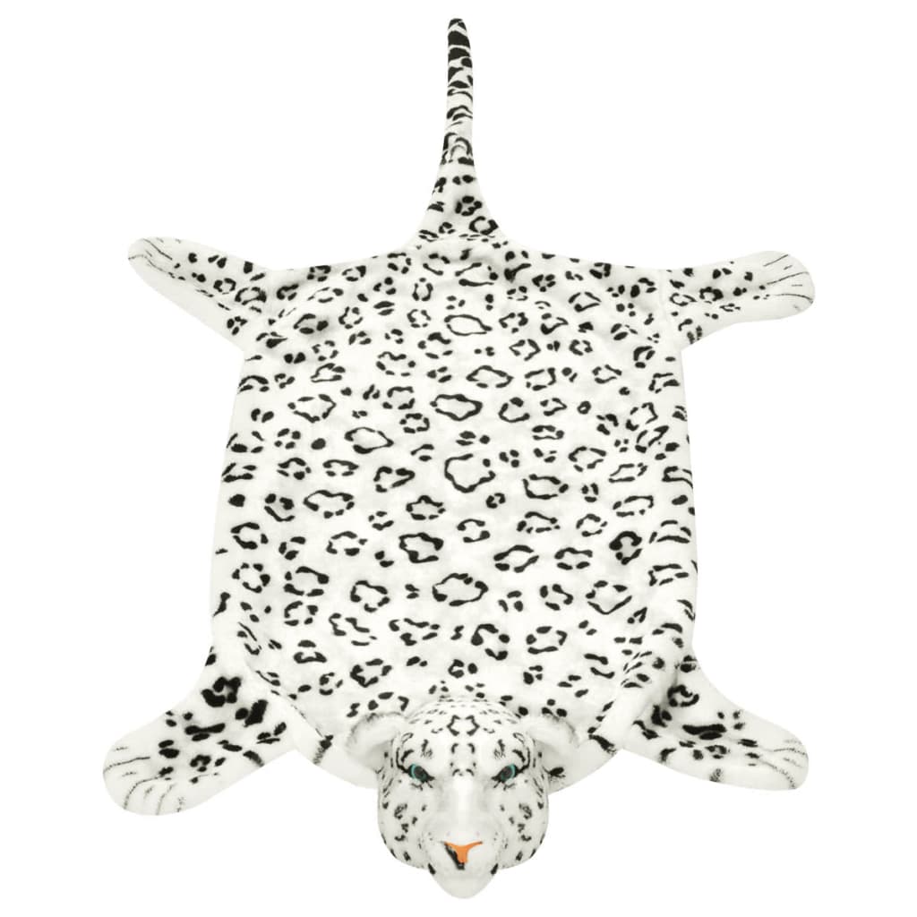 Vidaxl Leopard Flooring Plush 139 cm hvid