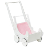 Vidaxl poppenwagen blanc 53x25.7x50 cm bois