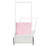 Vidaxl poppenwagen blanc 53x25.7x50 cm bois
