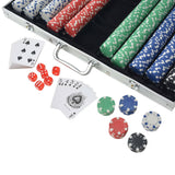 Vidaxl Poker set with 1000 chips aluminum