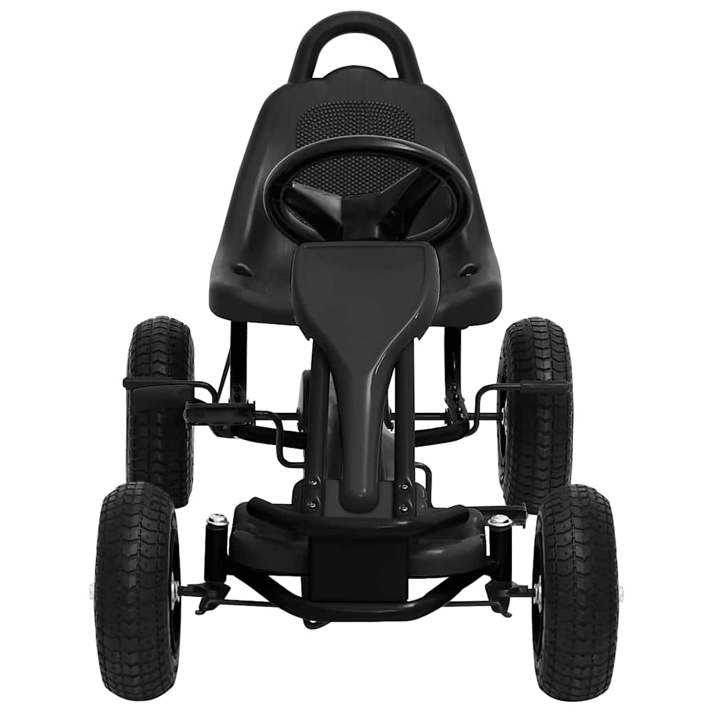 Vidaxl GO -Kart con pedali e pneumatici Black