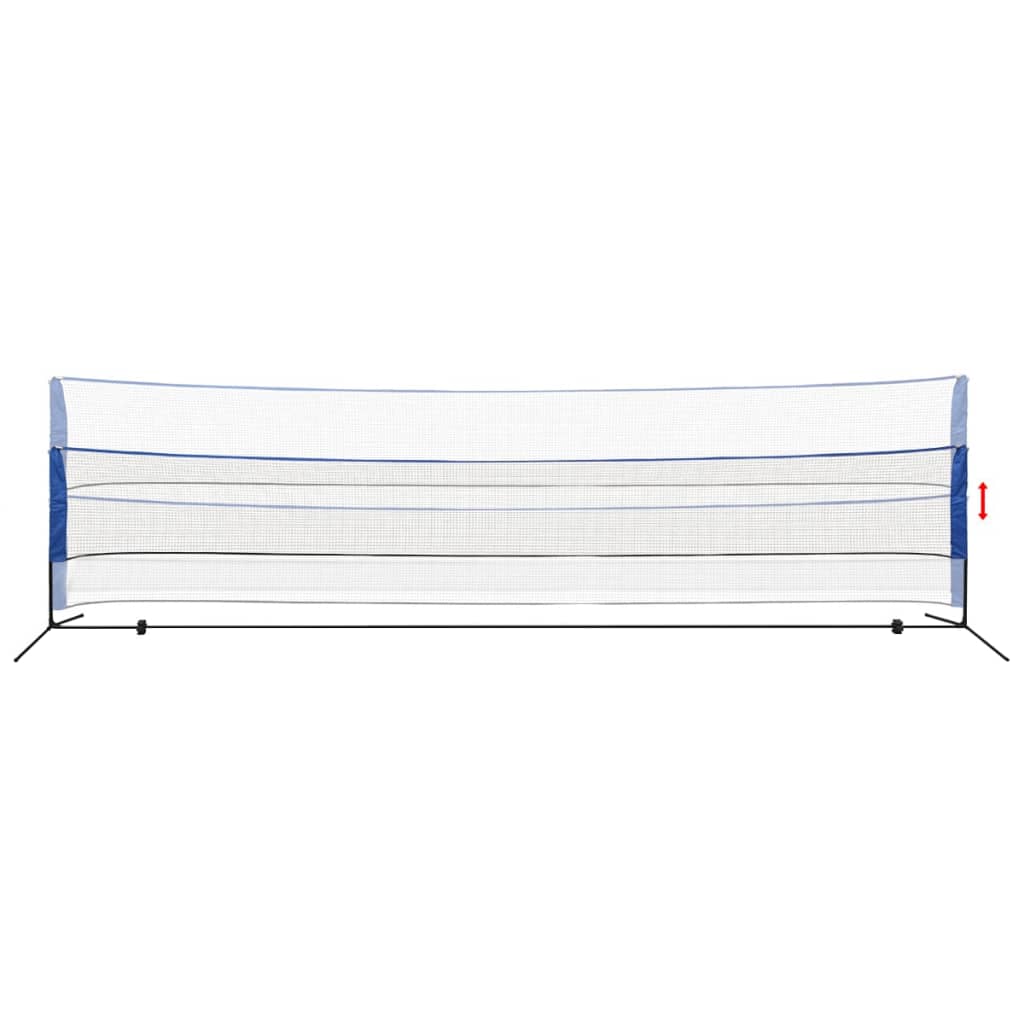 Vidaxl badmintonnet con transbordadores 600 x 155 cm