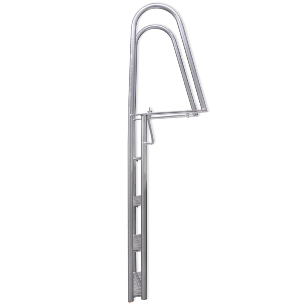 Vidaxl Dock Dock Swimming Pools Ladder con 4 gradini in alluminio 167 cm