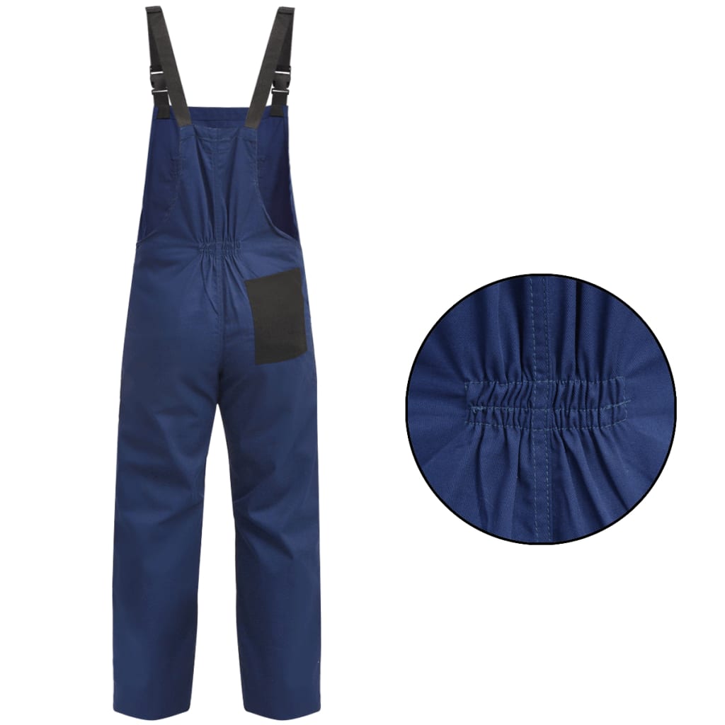 Vidaxl Men Dungarees Størrelse M Blå