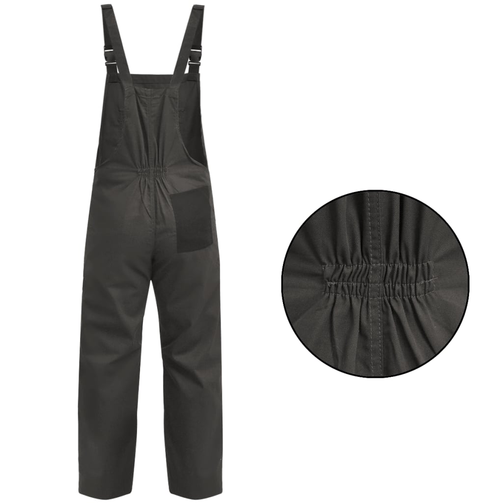 Vidaxl Men Dungarees Størrelse XXL Gray