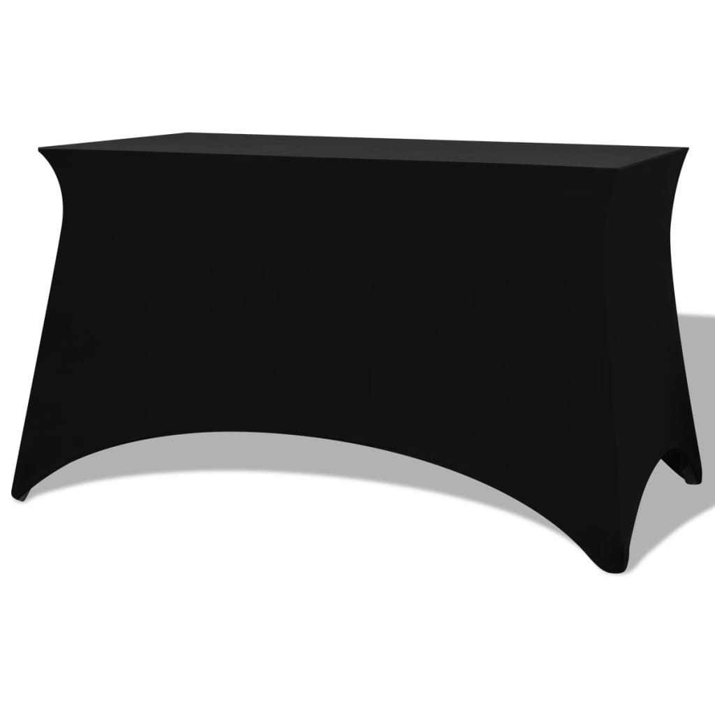 Vidaxl Table Cover Stretch Black 243x76x74 cm 2 sts