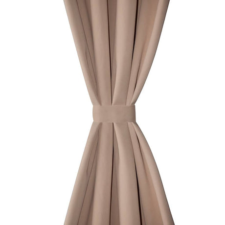 Rideaux vidaxl avec anneaux métalliques occluls 135x175 crème 2 pcs