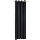 Rideau vidaxl avec anneaux en métal occlusion 270x245 noir