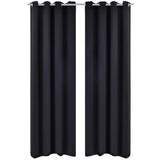 Rideau vidaxl avec anneaux en métal occlusion 270x245 noir