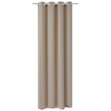 Rideau vidaxl avec anneaux en métal noirage 270x245 crème