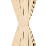 Vidaxl Micro-satin rideaux avec boucles 140x175 cm beige 2 pcs