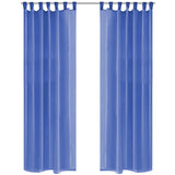 Cortinas Vidaxl Voile 140x175 cm Royal Blue