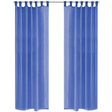 Vidaxl rideaux voile 140x175 cm bleu royal