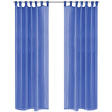 Vidaxl rideaux voile 140x225 cm King Blue 2 PCS
