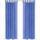 Vidaxl gardiner Voile 140x225 cm King Blue 2 PCS