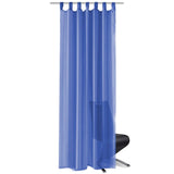 Vidaxl rideaux voile 140x225 cm King Blue 2 PCS