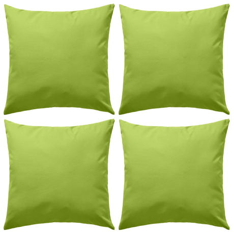 Vidaxl Coussins d'extérieur 45x45 cm Green Apple 4 PCS