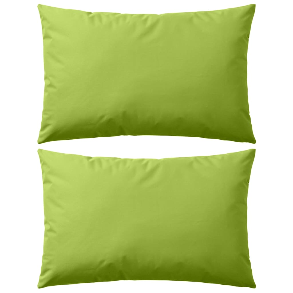 BIDAXL utomhuskuddar 60x40 cm Apple Green 2 Sts