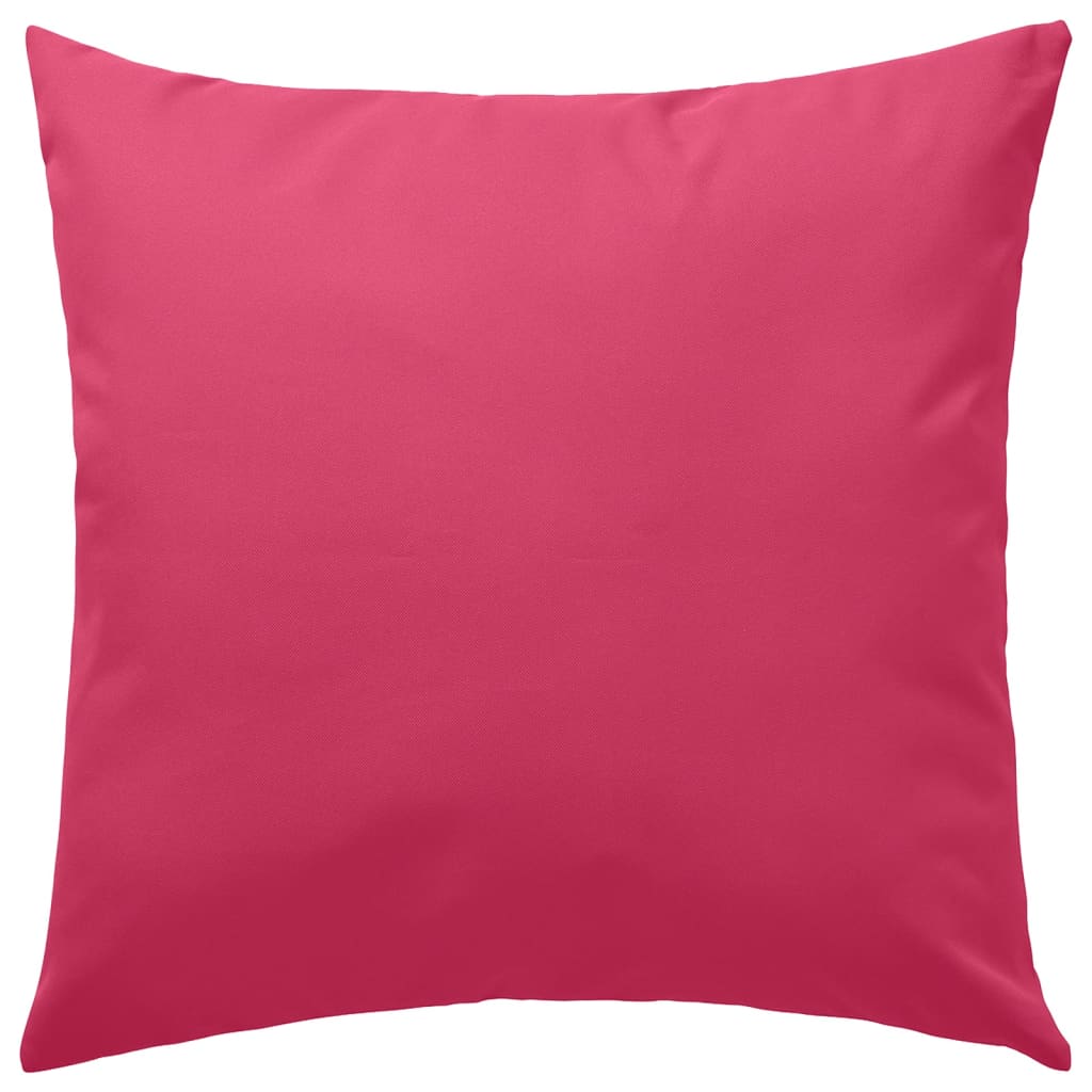 Vidaxl utomhuskuddar 45x45 cm rosa 2 st