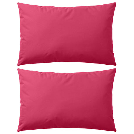 Vidaxl Coussins d'extérieur 60x40 cm rose 2 sts