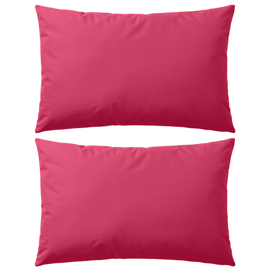 Vidaxl Coussins d'extérieur 60x40 cm rose 2 sts