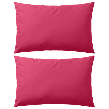 Vidaxl Coussins d'extérieur 60x40 cm rose 2 sts