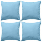 Vidaxl Coussins d'extérieur 45x45 cm bleu clair 4 pcs