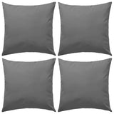 Vidaxl Coussins d'extérieur 45x45 cm gris 4 pcs