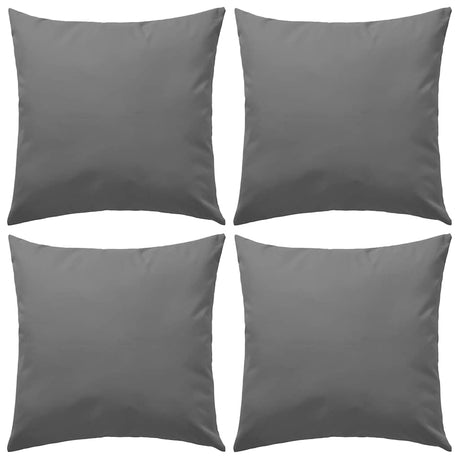 Vidaxl Coussins d'extérieur 45x45 cm gris 4 pcs