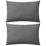 Vidaxl Coussins d'extérieur 60x40 cm Gris 2 PCS