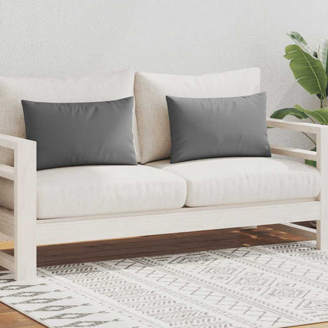 Vidaxl Coussins d'extérieur 60x40 cm Gris 2 PCS