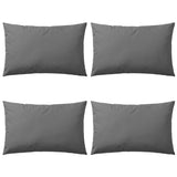 Vidaxl Coussins extérieurs 60x40 cm gris 4 pcs